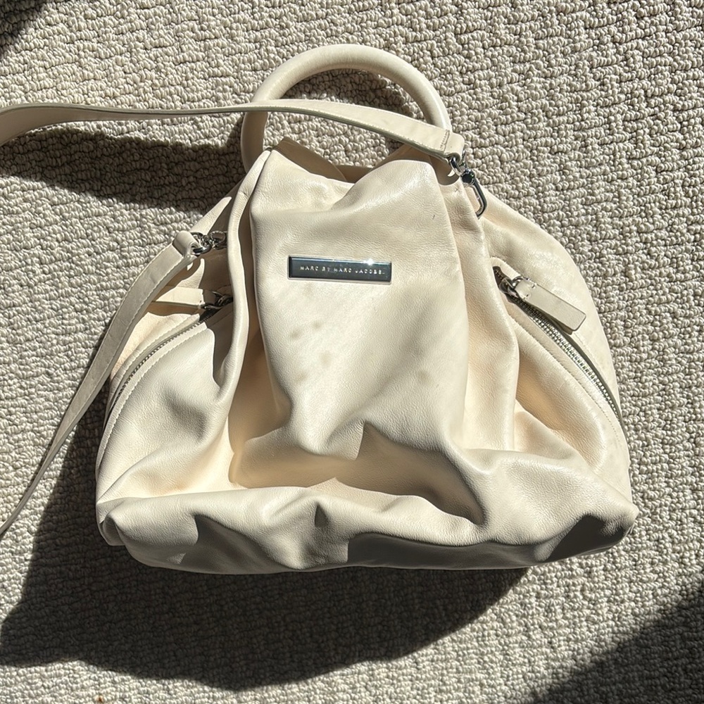 Marc By Marc Jacobs Cream top handle or crossbody with Minimalist Design